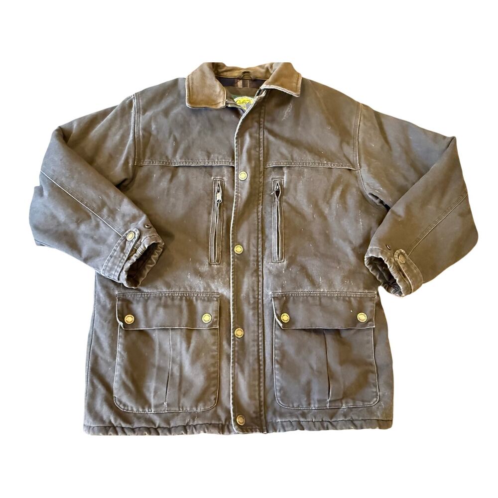 Cabela's Outdoor Brown Barn Work Thinsulate Cotton Coat Jacket Men size M